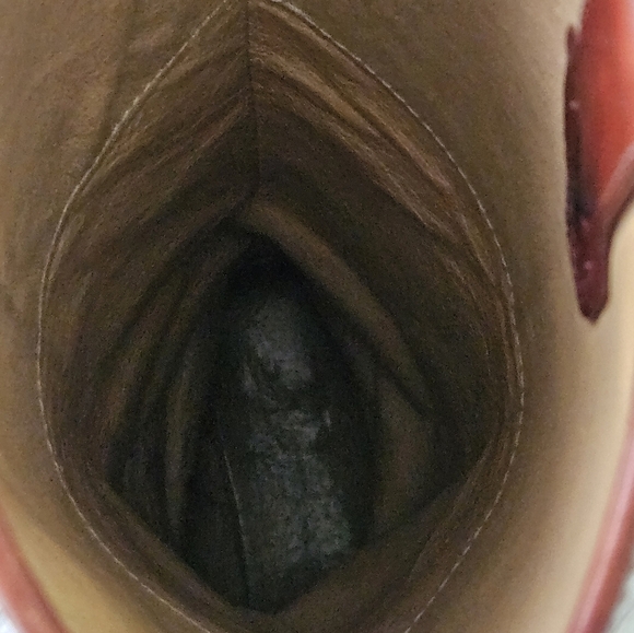 Frye Melissa Tall Button Leather Boots in Cognac Brown Size 7 - Picture 11 of 11